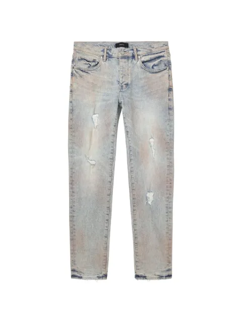 Purple Brand P001 Pink Mud distressed jeans Blue P001PMDL326