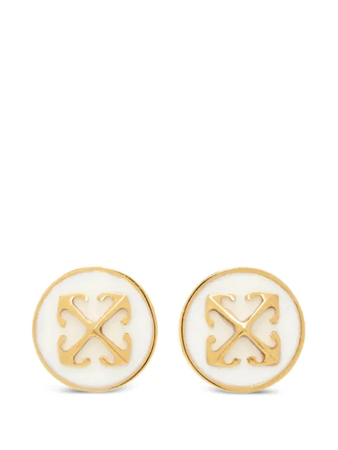 Off-White Arrows-motif stud earrings Gold OWOD29YC99MET0017601