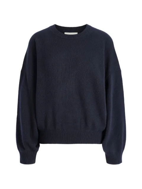 Lisa Yang Vieira ribbed-trim long-sleeve sweater Blue 2026055NA