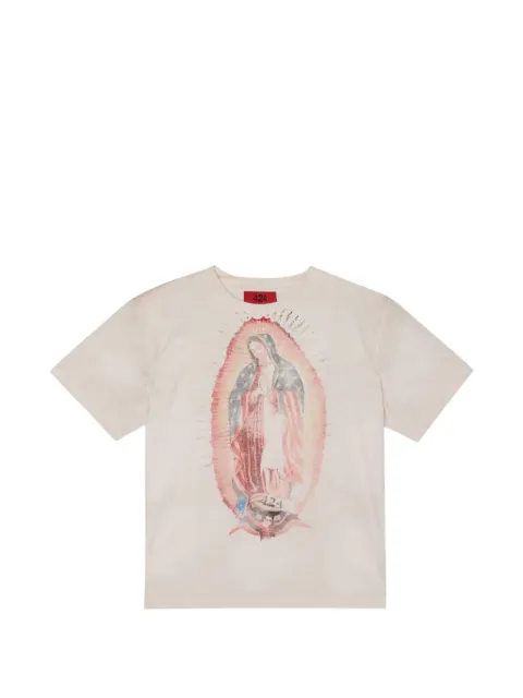 424 Virgin Mary graphic-print T-shirt Neutrals FF6SMT80HPJE001