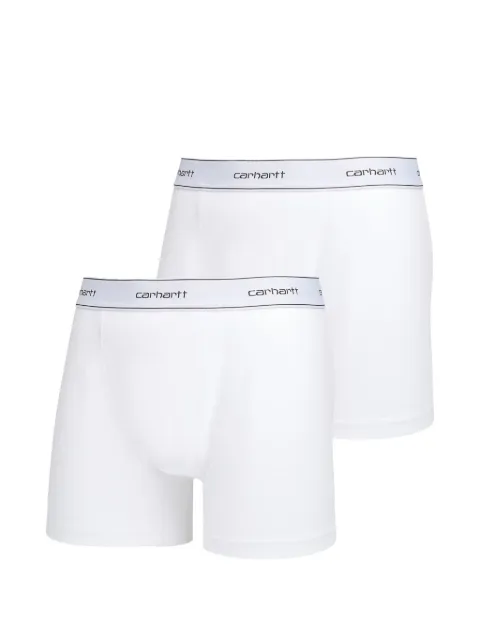 Carhartt WIP logo-waistband trunks White I037602931XX