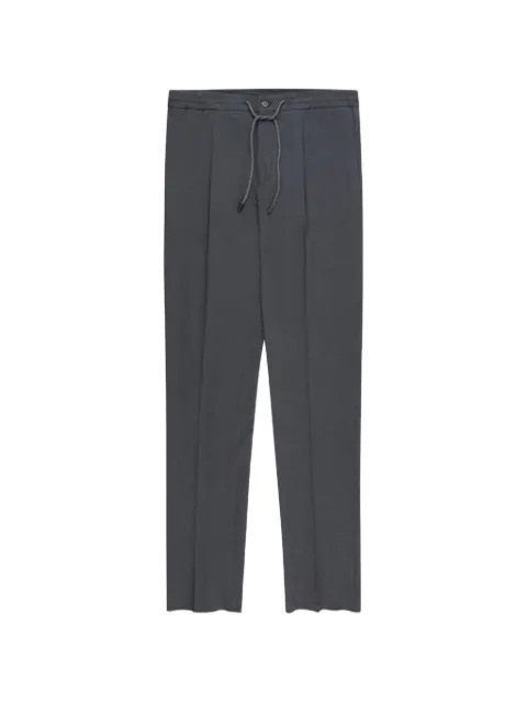 slowear seersucker drawstring tapered trousers Grey IT007890469