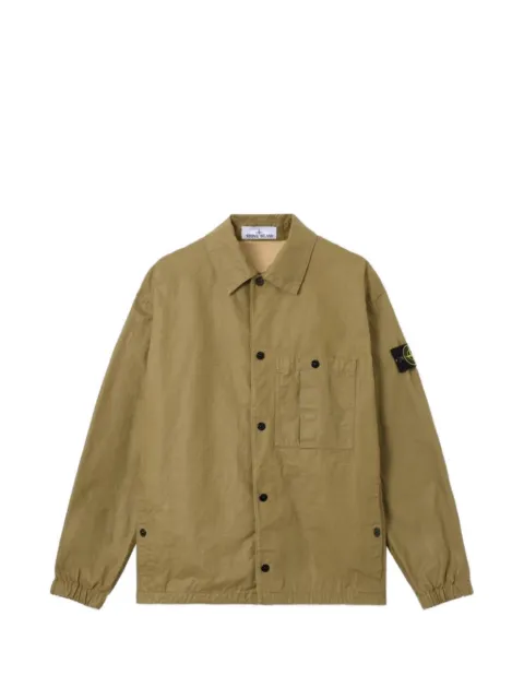 Stone Island 1200018 double-coated cotton ripstop overshirt Neutrals LS151200018S0299