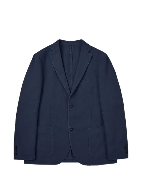 slowear Incotex notched-lapels blazer Blue 90994