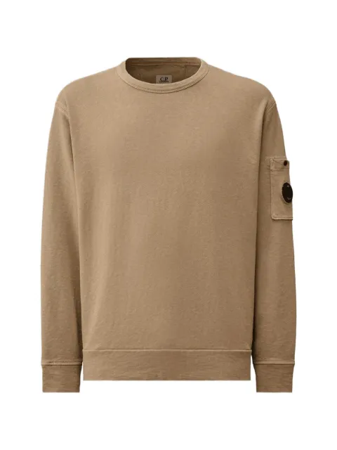 C.P. Company Malfilè-fleece Lens crewneck sweatshirt Neutrals 20CMSS207A110337O904