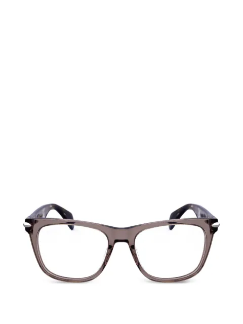 RAG & BONE EYEWEAR tortoiseshell-effect square-frame glasses Brown RNB7004