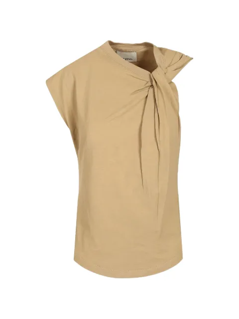 ISABEL MARANT twisted sleeveless T-shirt Neutrals 24PTS0175FAA1N41I