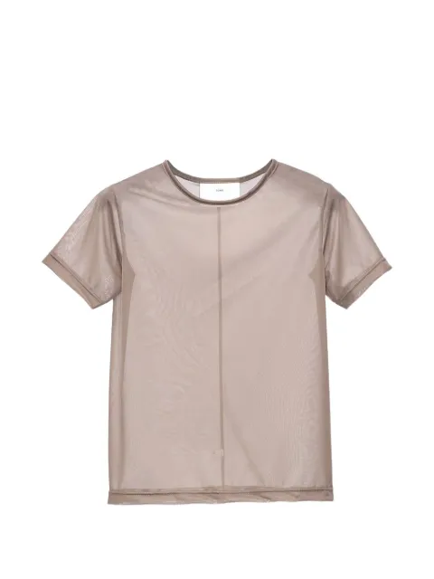 Song For The Mute seam-detail T-shirt Neutrals WTL015SHJSBGE