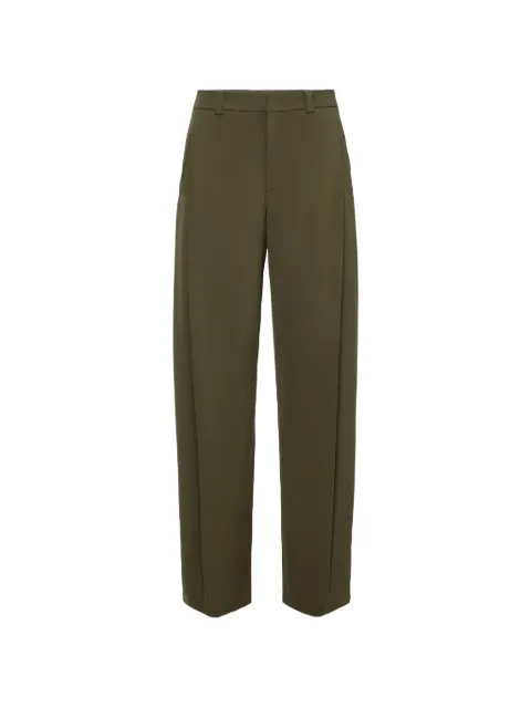 Drykorn pressed-crease tailored trousers Green UNPACK1341452003