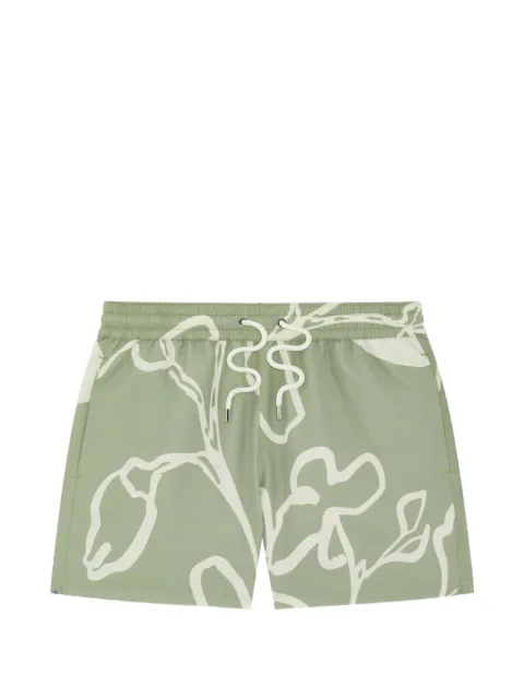 Frescobol Carioca Rio floral-print swim shorts Green 2864961