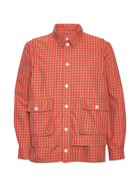 Henrik Vibskov gingham-check shirt Red AW26STUDM210