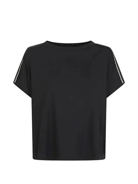 Fabiana Filippi monili-trim T-shirt Black JED216F119M3285146