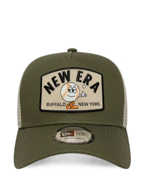 NEW ERA CAP Summer Patch 9FORTY A-Frame logo-patch mesh-panel trucker hat Green 60856350