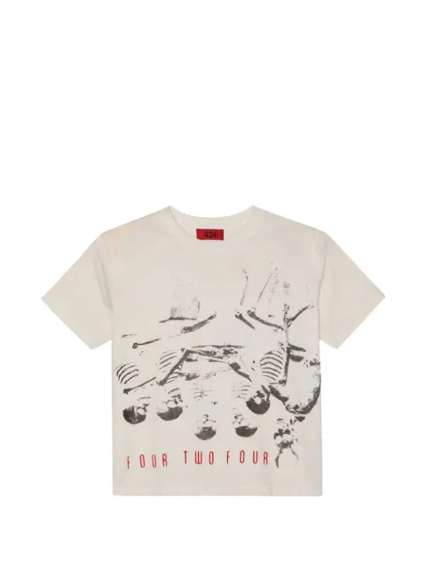 424 Lounge Tee graphic-print T-shirt White FF6SMT80DPJE001