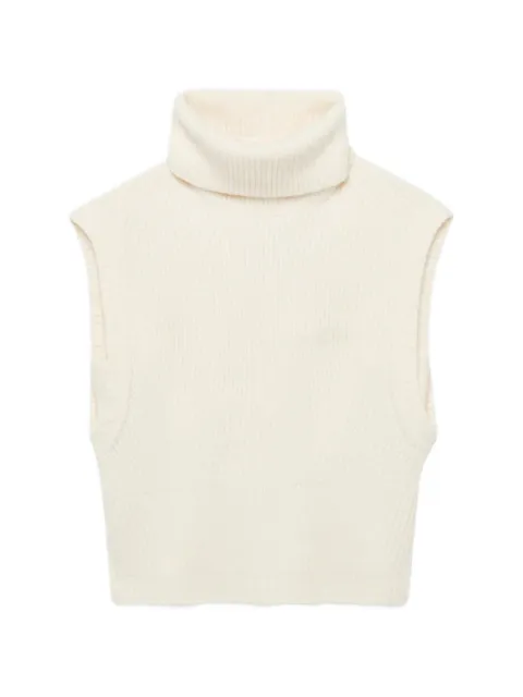 SIMKHAI Maple ribbed roll-neck jumper White 5242977K
