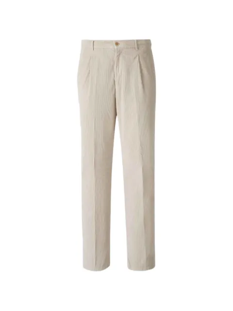 Marco Pescarolo corduroy regular-fit tailored trousers Neutrals DIECI5412