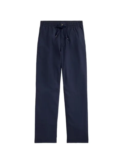 Polo Ralph Lauren seersucker-texture button-fastening trousers Blue 710P034480001