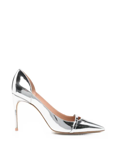 Malone Souliers Crawford metallic leather pumps Silver CRAWFORD902