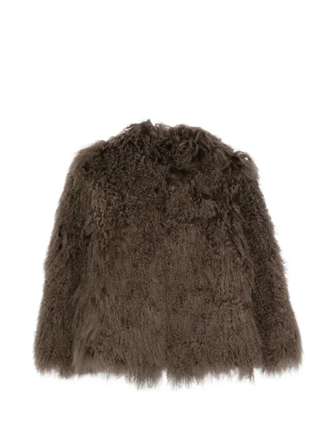 Martha Louis shearling-effect jacket Brown STEVIE