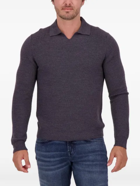 slowear Zanone open-collar sweater Grey 812263ZN287