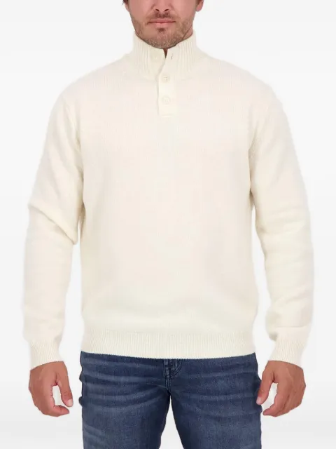 Daniele Fiesoli button-up high-neck sweater White 210070
