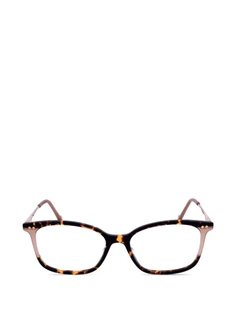 Carolina Herrera tortoiseshell-effect rectangle-frame glasses Brown HER0167