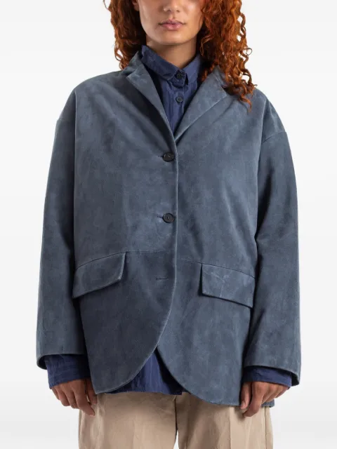 Bergfabel Bella leather jacket Blue BFWLJ222