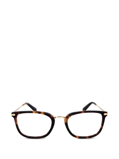 Levi's tortoiseshell-effect square-frame glasses Brown LV5007