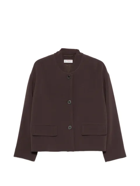 Alberto Biani button-fastening flap-pocket jacket Brown II889AC0030