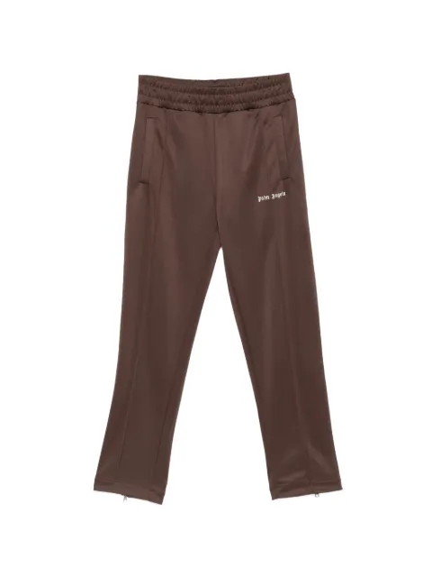 Palm Angels embroidered-logo side-stripe track pants Brown PAMCJ002FB0016003