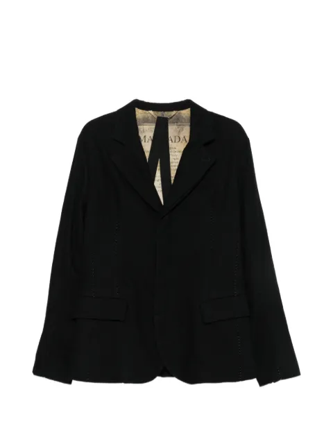 Masnada single-breasted blazer Black M3721