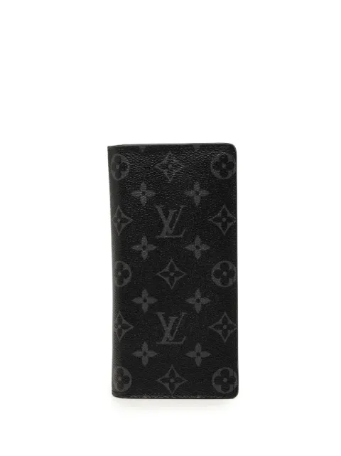 Louis Vuitton Pre-Owned 2021-2026 Monogram Eclipse Brazza Wallet long wallets Black SOS7ZRM97JUYZM5D