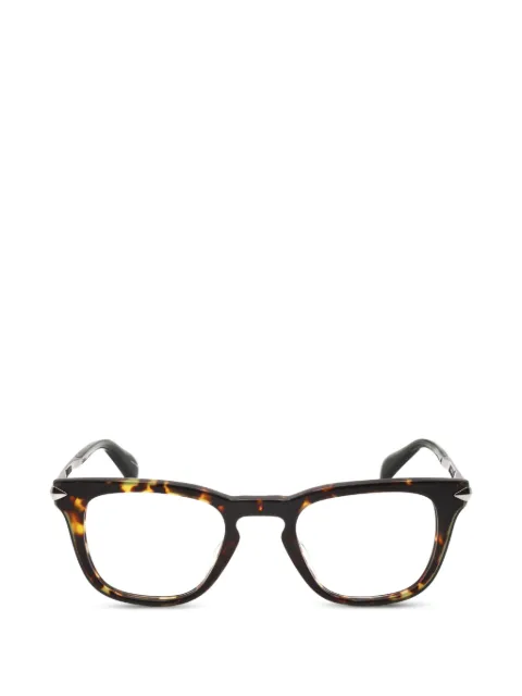 RAG & BONE EYEWEAR tortoiseshell-effect square-frame glasses Brown RNB7048