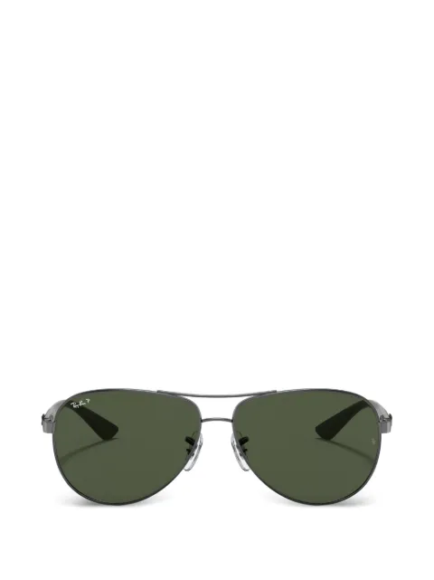 Ray-Ban double-bridge pilot-frame sunglasses Grey RB8313004