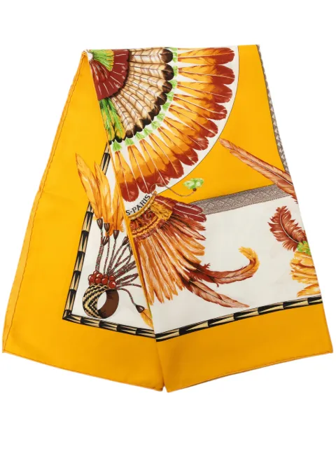 Hermès Pre-Owned 1988 Brazil Silk Scarf 90 scarves Yellow LWUA0S6S8Z1FLMIE