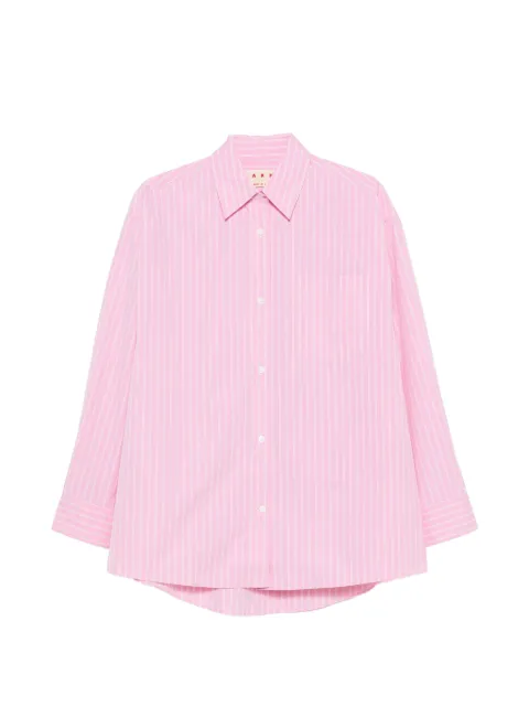 Marni striped oversized shirt Pink CAMA0707S0UTC659
