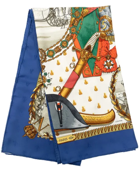 Hermès Pre-Owned 20th Century Napoleon Silk Scarf 90 scarves Blue 7NAONXV29DNR0RGV