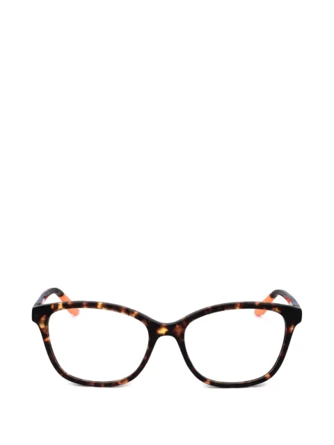 Under Armour tortoiseshell-effect square-frame glasses Brown UA5013