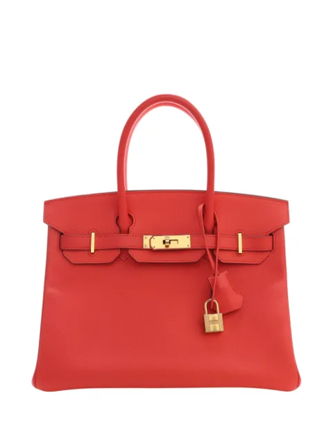 Hermès Pre-Owned 2016 Epsom Birkin Retourne 30 handbag Red EWFGBK6WFC0EFRDT
