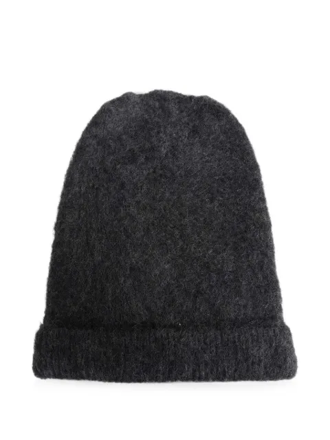 Maison Margiela Four-Stitches wool beanie Grey S50TB0024M13314