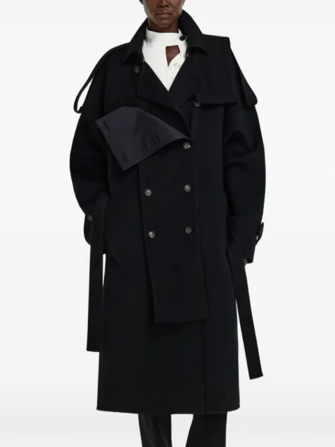Ferragamo Double breasted oversize coat Black 797609