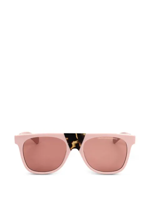 Calvin Klein tortoiseshell-effect square-frame sunglasses Pink CKNYC1852S