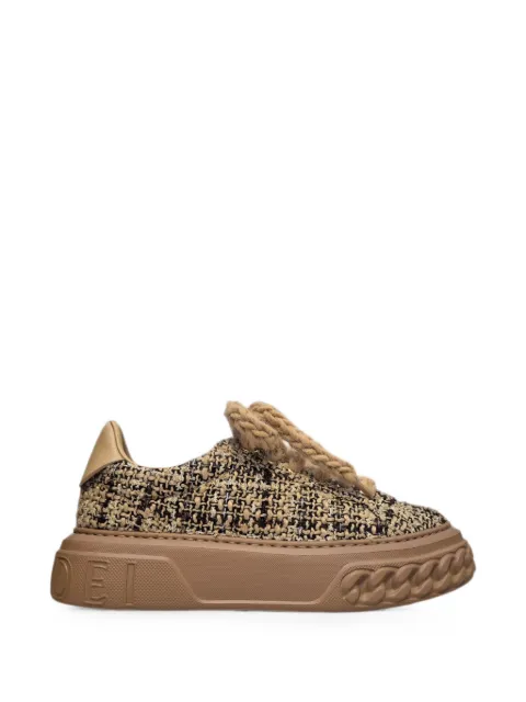 Casadei Off Road tweed chunky-sole sneakers Brown 2X128C0201C30932