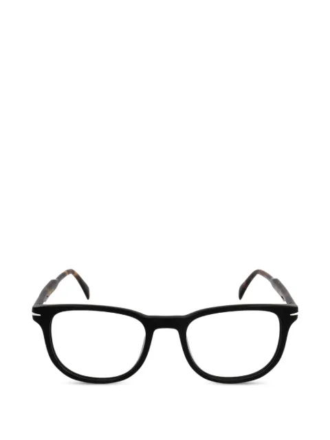 Eyewear by David Beckham tortoiseshell-effect rectangle-frame glasses Black DB1123