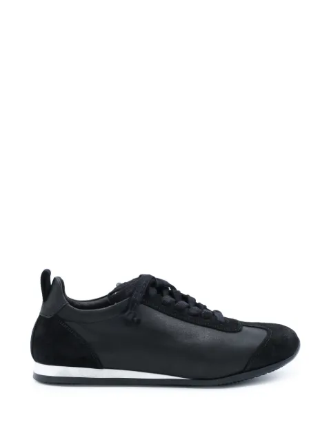 Uma Wang suede-panelled lace-up sneakers Black US9089