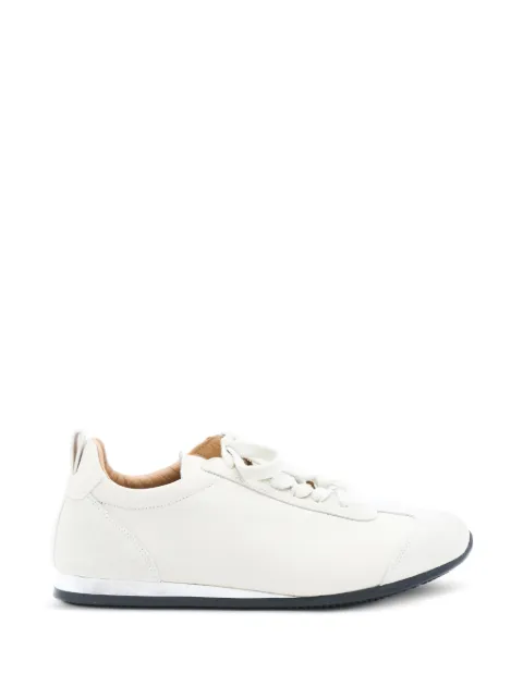 Uma Wang suede-panelled lace-up sneakers White US9089