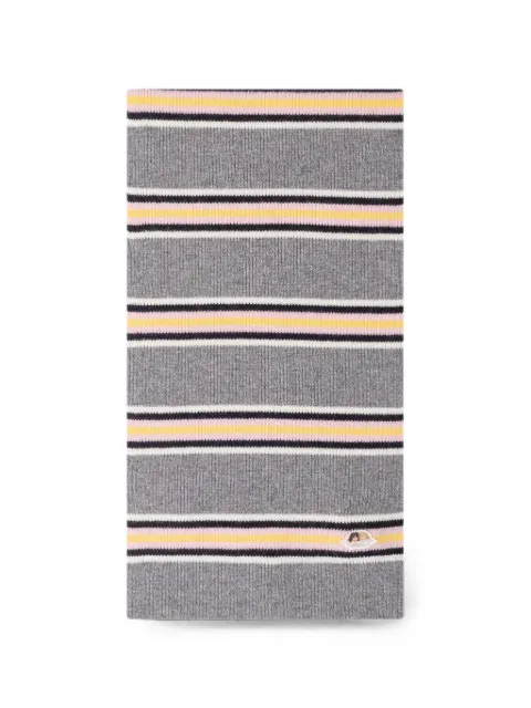 Fiorucci angel-patch striped scarf Grey W26PFASC006KN05GY01