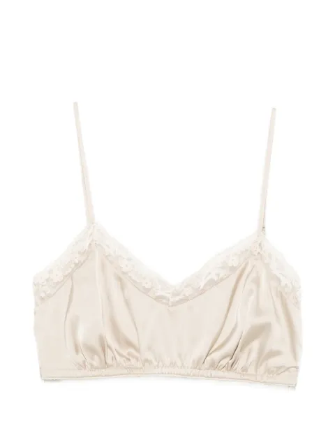 Simone Rocha lace-trim top Neutrals 10551009