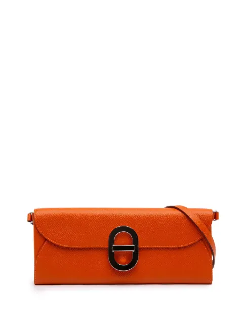 Hermès Pre-Owned 2023 Epsom Maillon To Go Wallet crossbody bag Orange S1O5WU832MDI6ANL