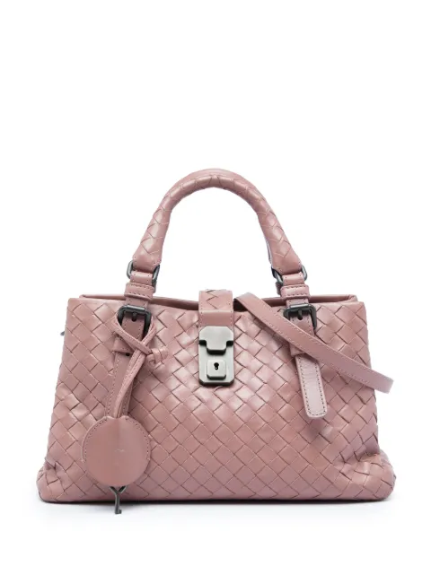 Bottega Veneta Pre-Owned 2012-2026 Mini Nappa Intrecciato Roma satchel Pink RWH4D4C6MXRX2M1Q